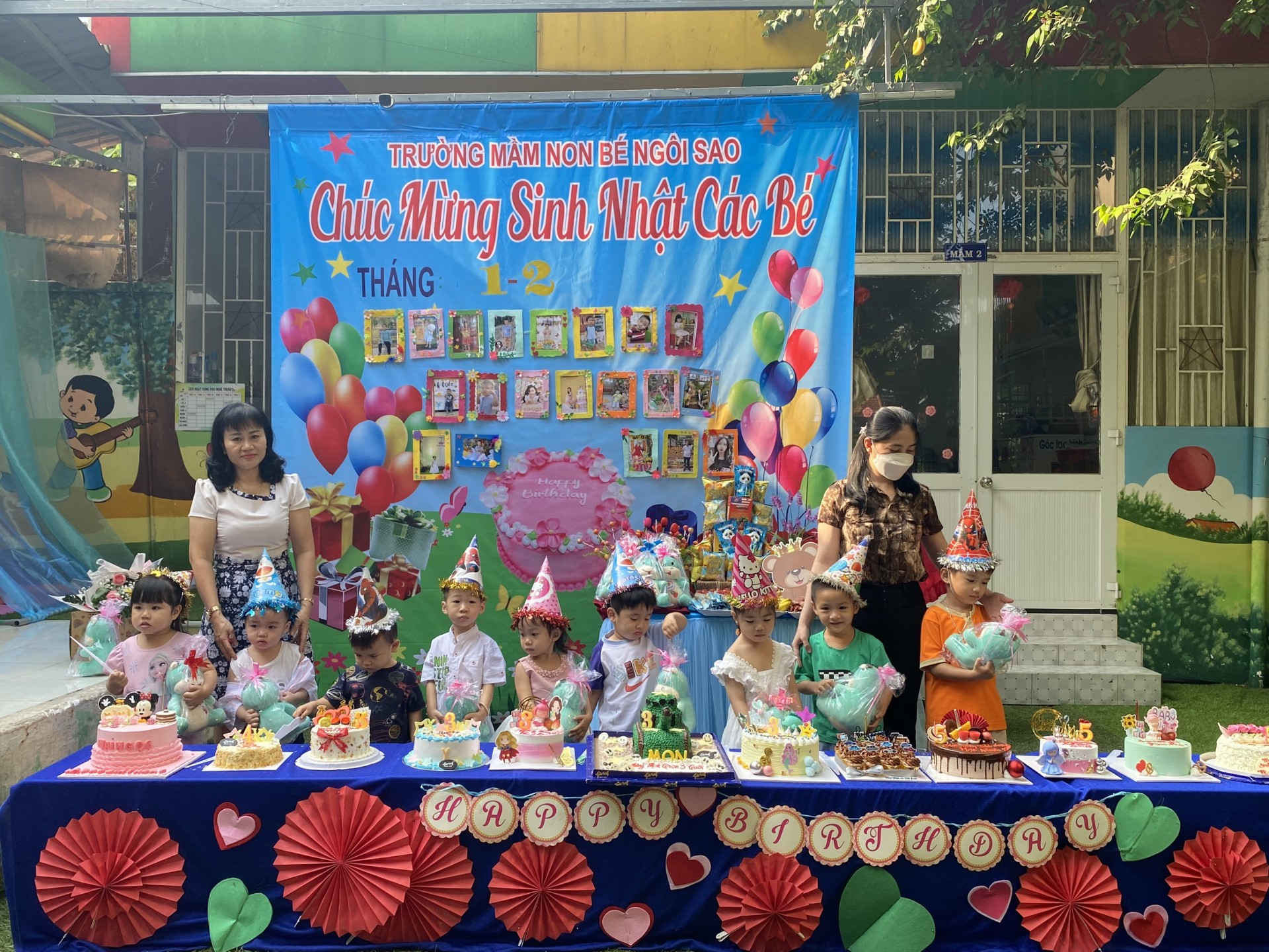 SINH NHẬT CÔ VÀ BÉ THÁNG 1,2/2023