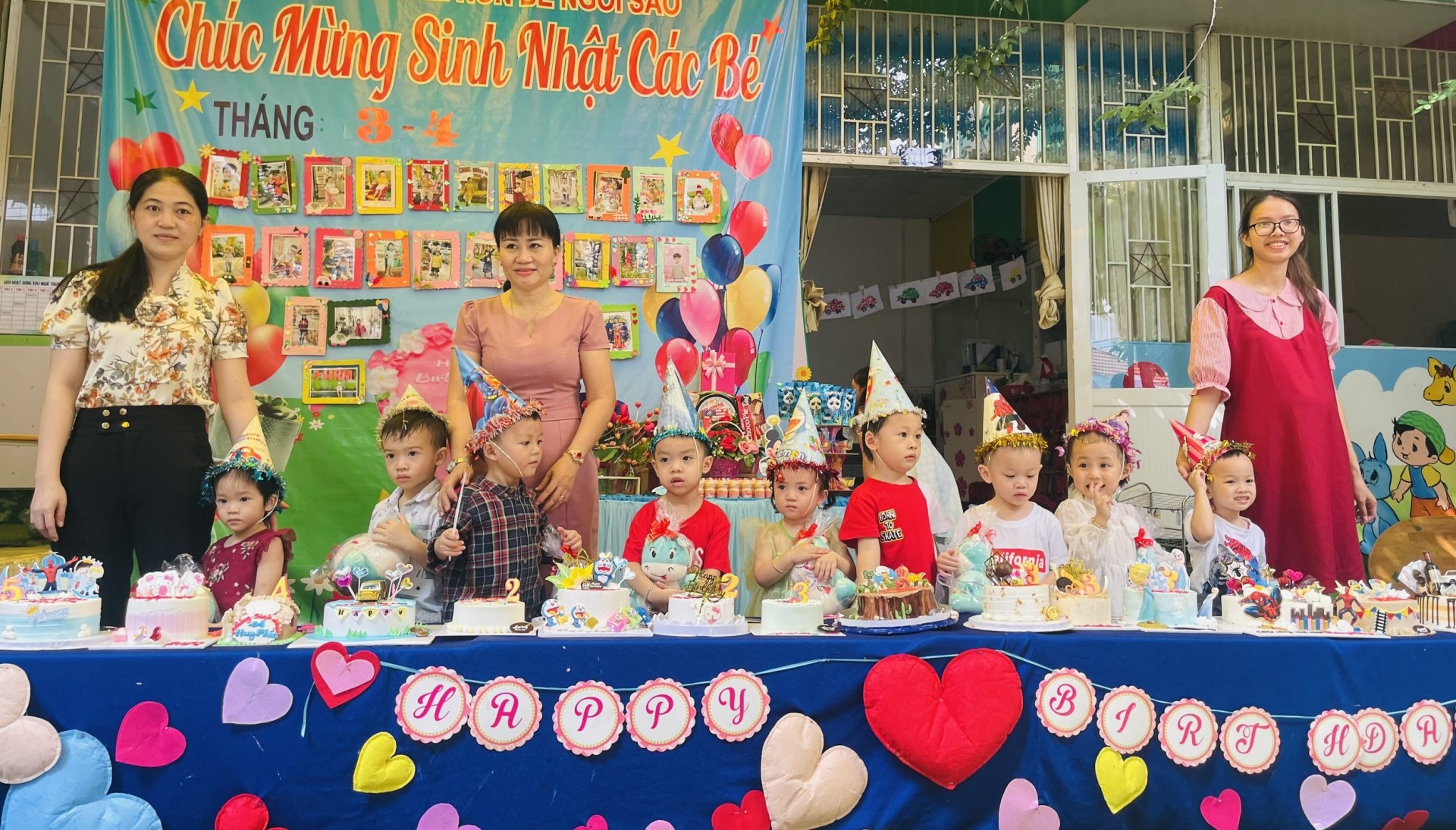 MỪNG SINH NHẬT CÔ VÀ CÁC BÉ THÁNG 3 VÀ THÁNG 4