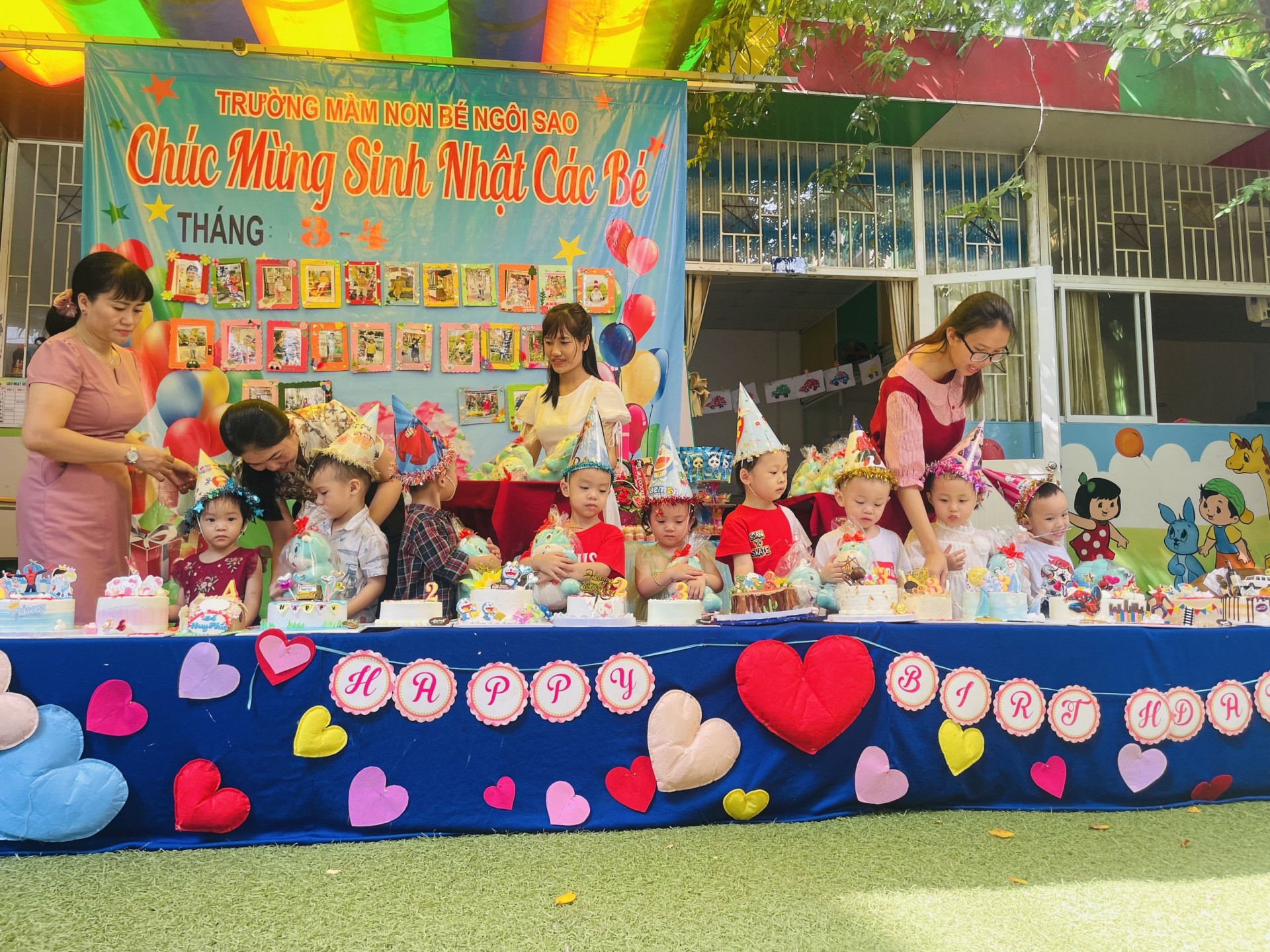 MỪNG SINH NHẬT CÔ VÀ CÁC BÉ THÁNG 3 VÀ THÁNG 4