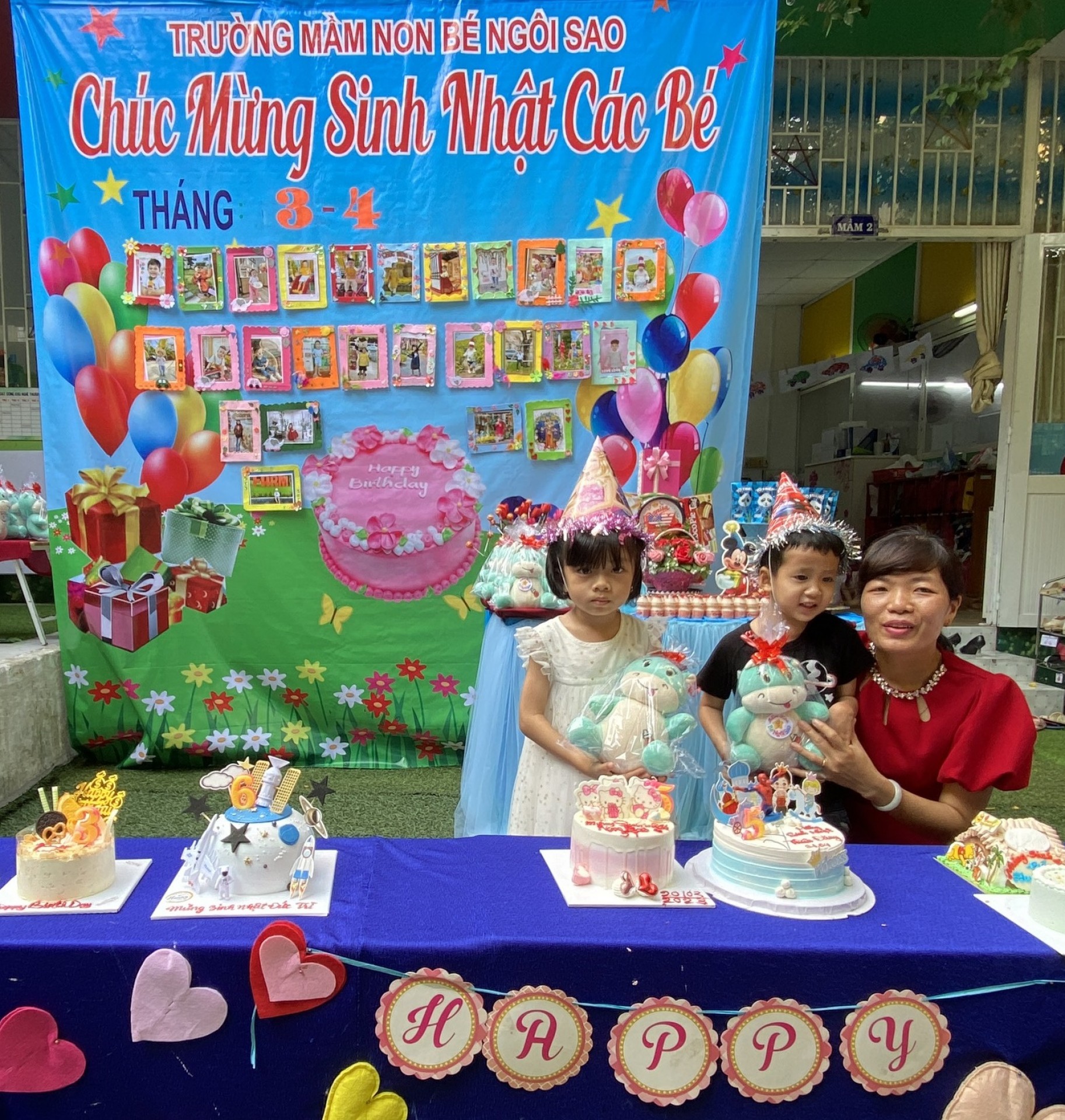 MỪNG SINH NHẬT CÔ VÀ CÁC BÉ THÁNG 3 VÀ THÁNG 4