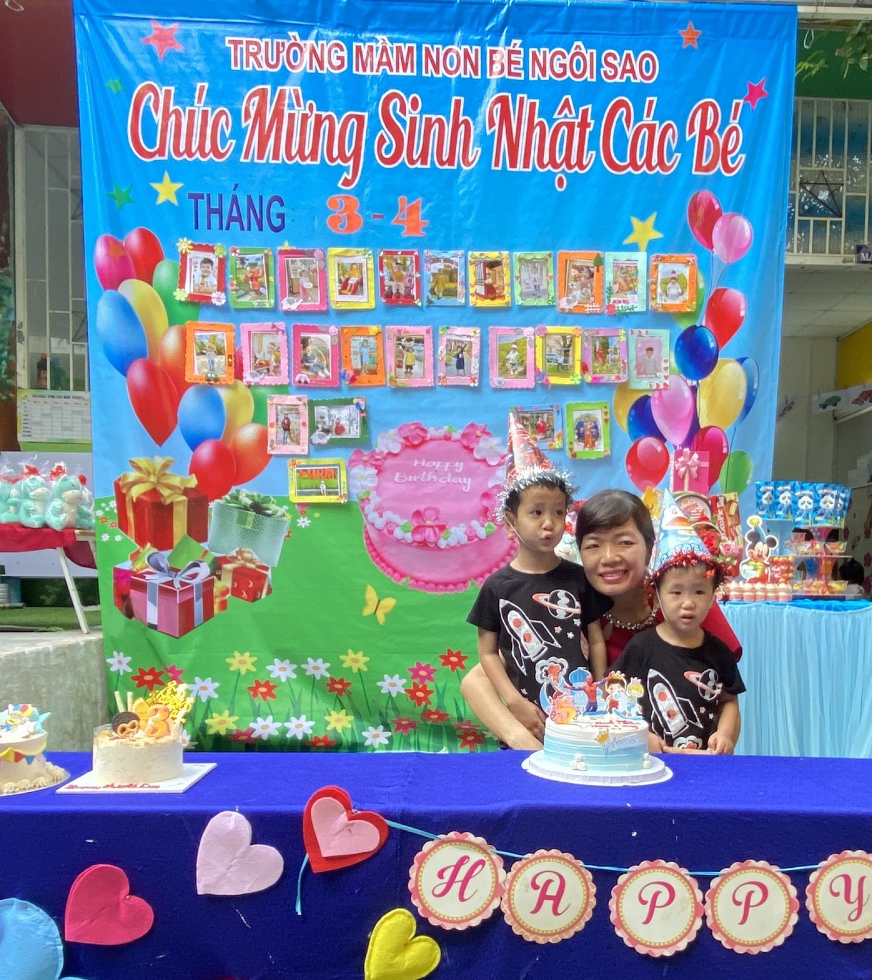 MỪNG SINH NHẬT CÔ VÀ CÁC BÉ THÁNG 3 VÀ THÁNG 4