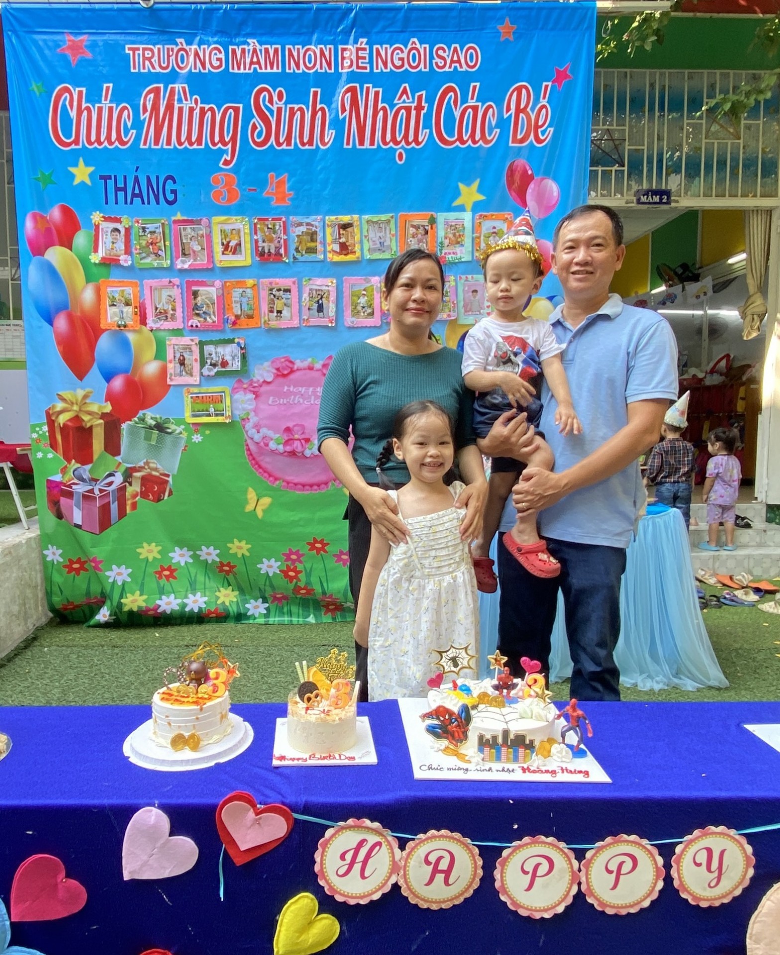 MỪNG SINH NHẬT CÔ VÀ CÁC BÉ THÁNG 3 VÀ THÁNG 4