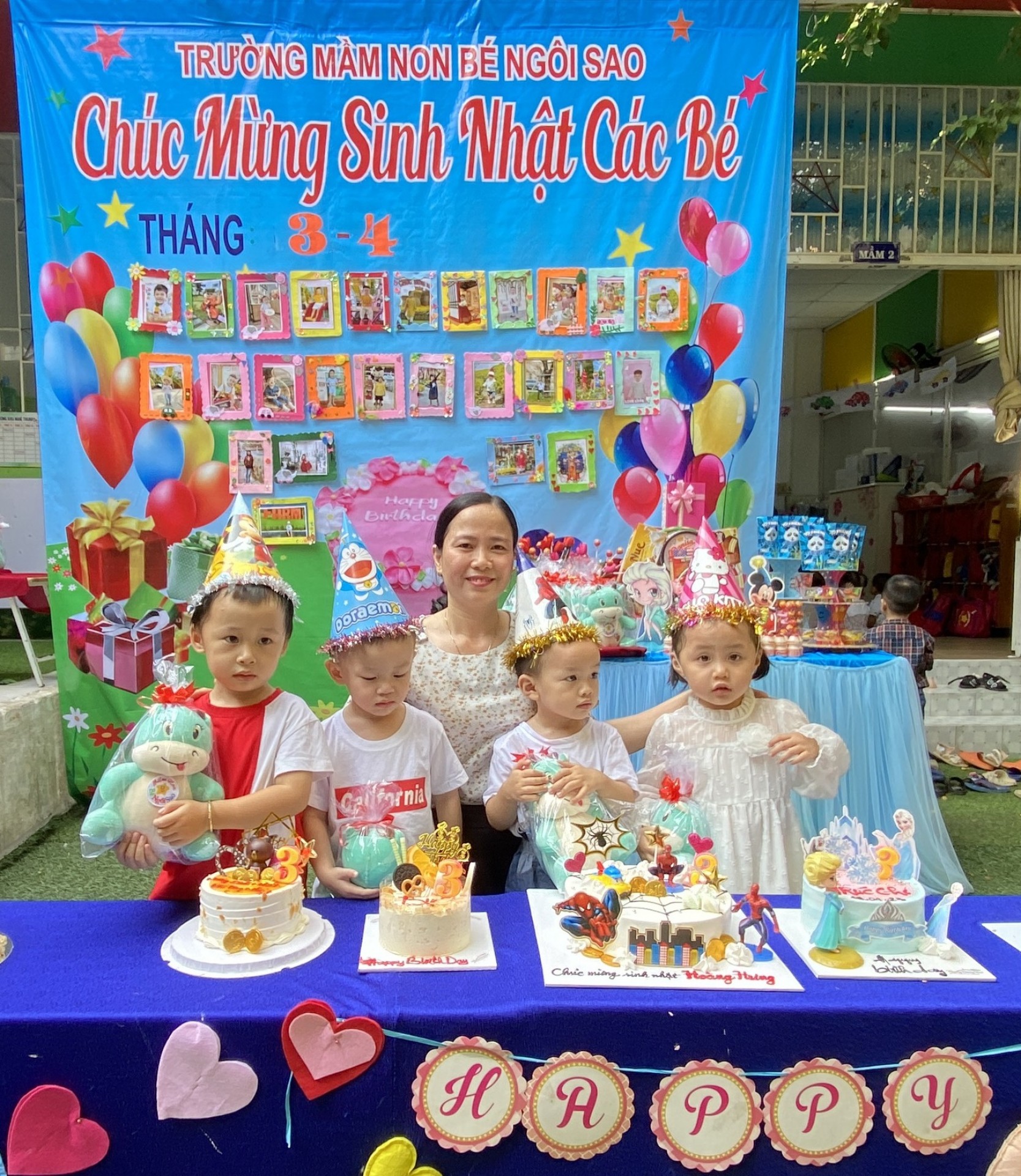 MỪNG SINH NHẬT CÔ VÀ CÁC BÉ THÁNG 3 VÀ THÁNG 4