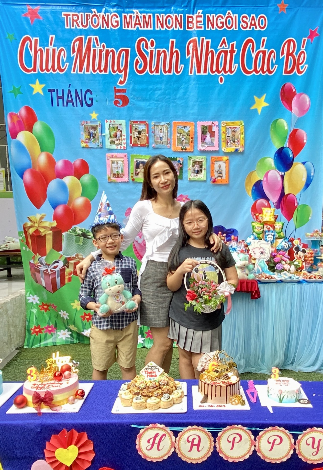 MỪNG SINH NHẬT CÔ VÀ BÉ THÁNG 5