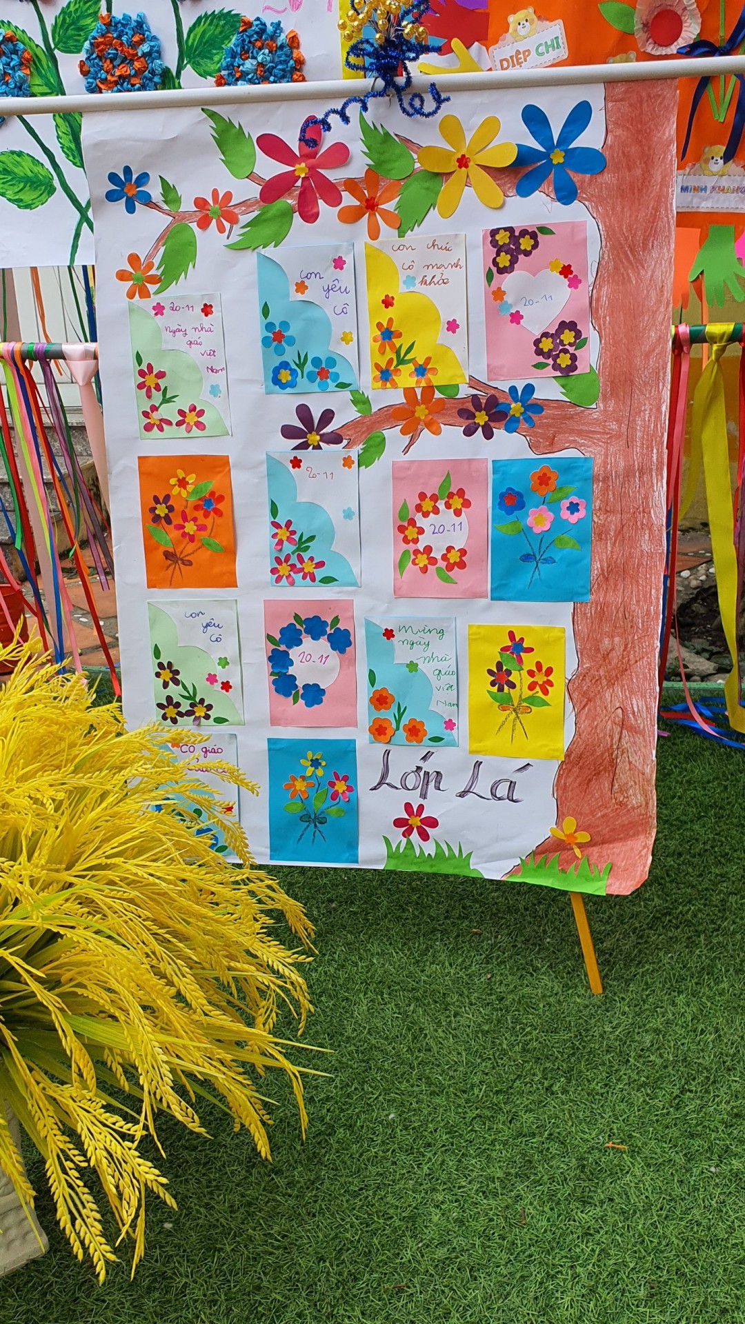 BÉ LÀM TRANH TẶNG CÔ NGÀY 20/11