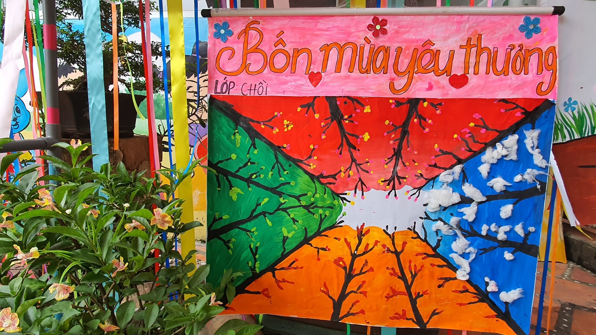 BÉ LÀM TRANH TẶNG CÔ NGÀY 20/11