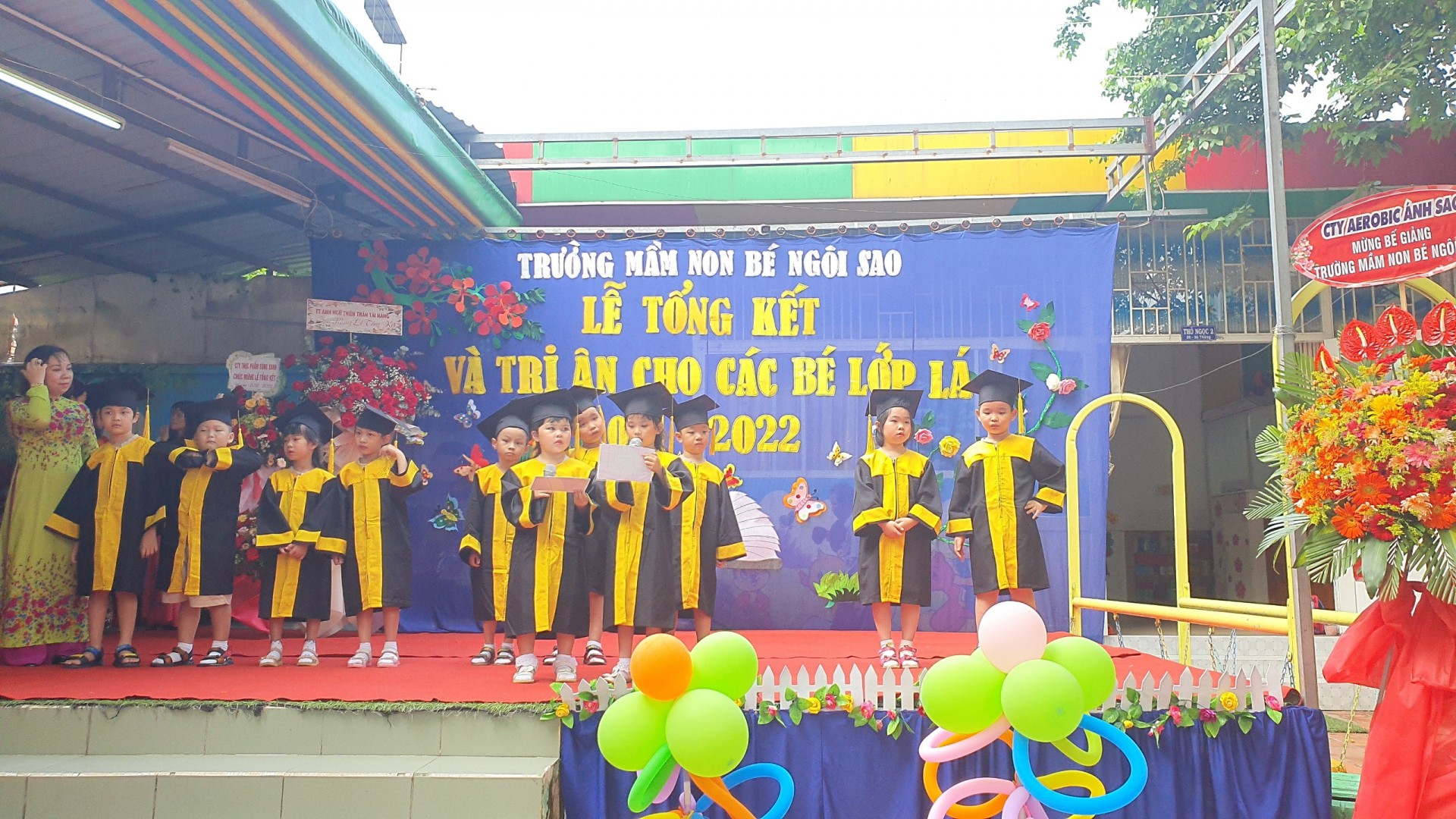 LỄ TỔNG KẾT VÀ TRI ÂN CỦA CÁC BÉ LỚP LÁ NĂM 2021-2022