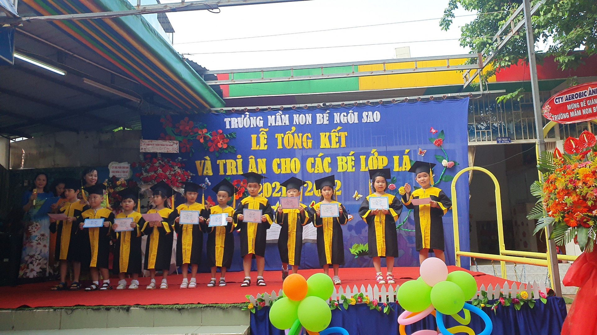 LỄ TỔNG KẾT VÀ TRI ÂN CỦA CÁC BÉ LỚP LÁ NĂM 2021-2022