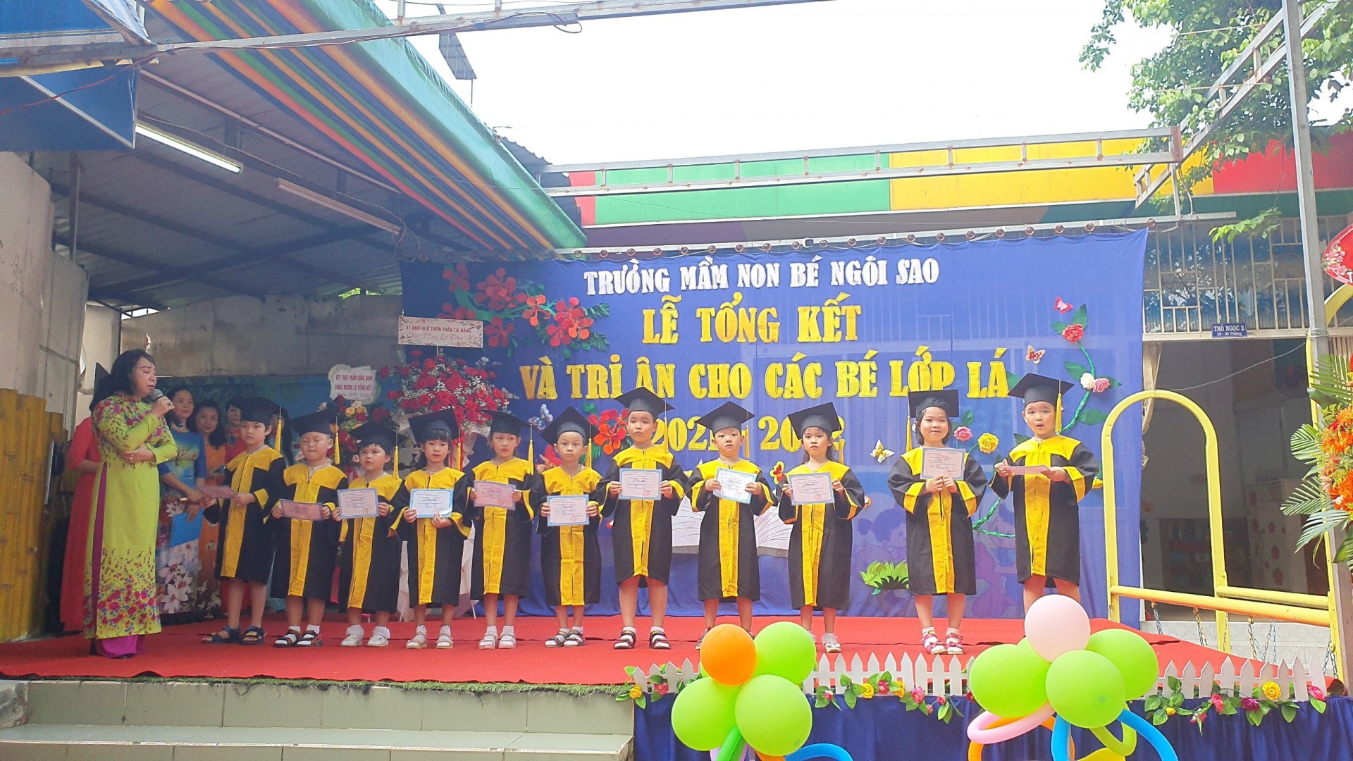 LỄ TỔNG KẾT VÀ TRI ÂN CỦA CÁC BÉ LỚP LÁ NĂM 2021-2022