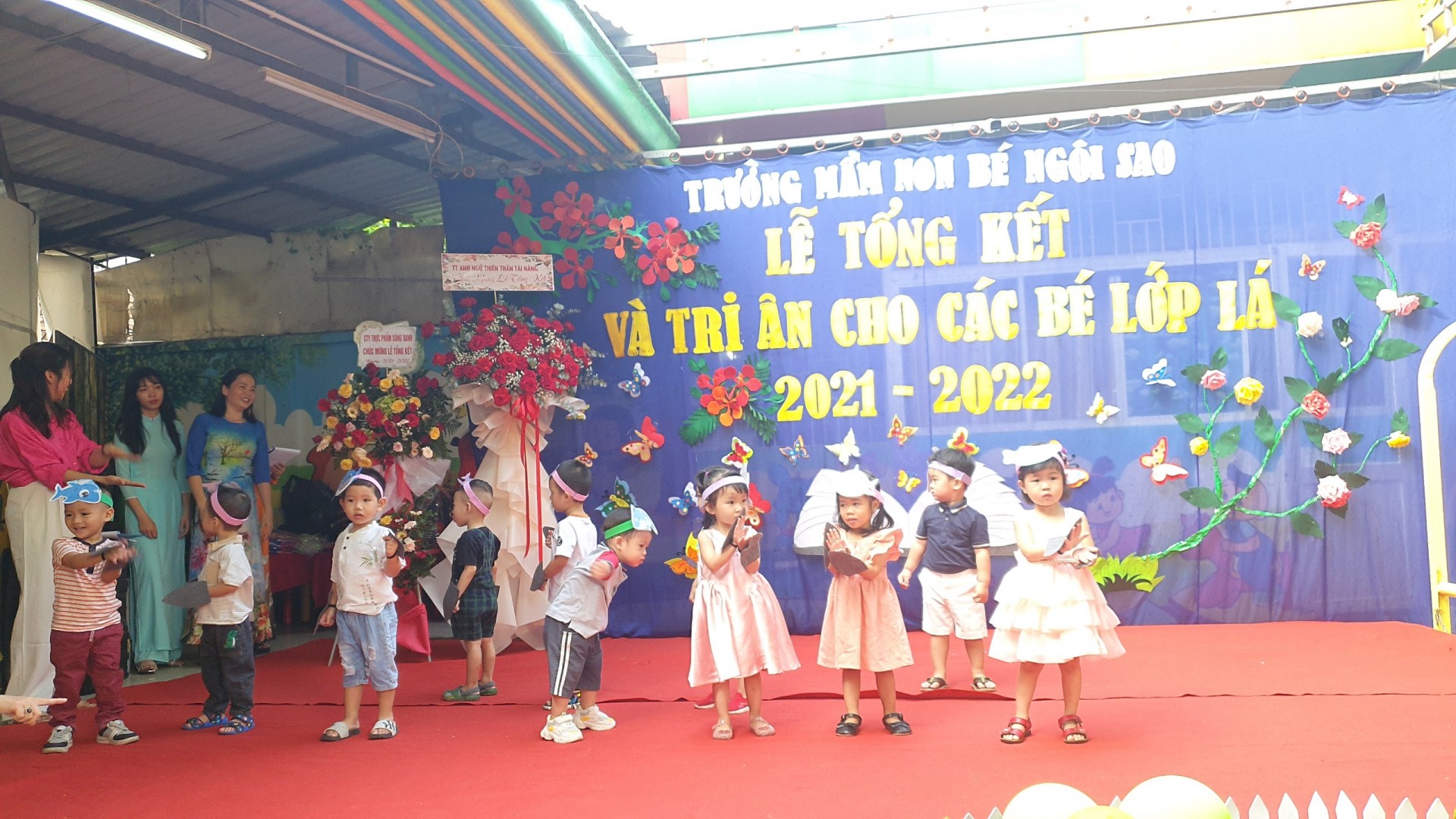 LỄ TỔNG KẾT VÀ TRI ÂN CỦA CÁC BÉ LỚP LÁ NĂM 2021-2022