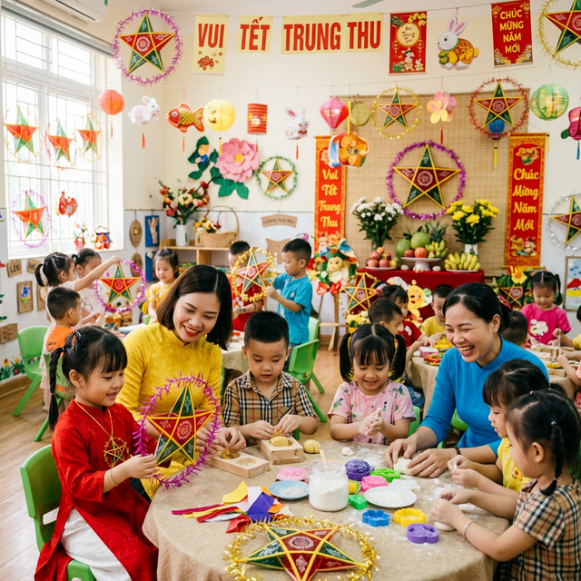 Vui Hội Trăng Rằm 2025 Tại Trường Mầm Non Bé Ngôi Sao
